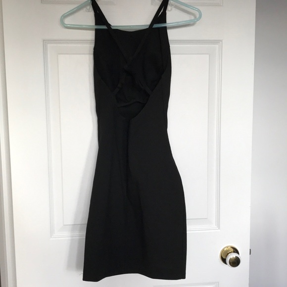 Sexy low back black mini dress - Picture 2 of 6